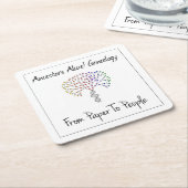 紙から人ばいせん スクエアペーパーコースター (アングル)