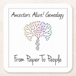 紙から人ばいせん スクエアペーパーコースター