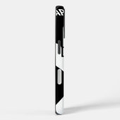 紙が石を破る - シンプルな白黒アート Case-Mate iPhoneケース (裏面 / 右)