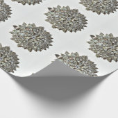 紙きらきら光るロカビリースターバストヴィンテージブローチ ラッピングペーパー (角)