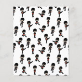 紙すべての忍者を呼ぶ!バースデーパーティー招待状 チラシ (裏面)