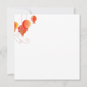 紙つるランタン退職パーティー 招待状 (裏面)