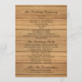 紙で作ったピカドのウェディング・招待状 - 愛らしい二羽の鳩 プログラム (裏面)