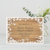 紙で作ったピカドのウェディング・招待状 - 愛らしい二羽の鳩 プログラム (スタンド正面)