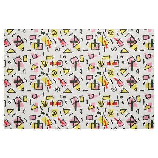 紙とコラ絵を描ージ ファブリック (ファットクウォーター)