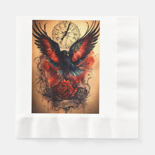 紙と布のナプキン 縁ありランチョンナプキン (正面)