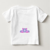 紙と糸の開花: 3Dワイルドフラワー ベビーTシャツ (裏面)