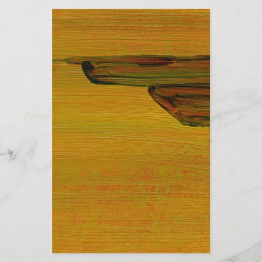 紙と黄抽象デザイン 便箋 (正面)