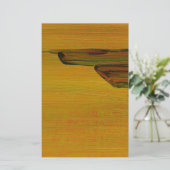 紙と黄抽象デザイン 便箋 (スタンド正面)