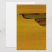 紙と黄抽象デザイン 便箋 (正面/裏面)