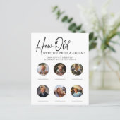 紙どのように歳だった新郎新婦披露宴ゲーム (スタンド正面)