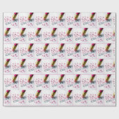 紙に書かれたがんを消す鉛筆 ラッピングペーパー (フラット)
