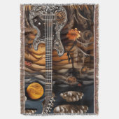 紙のギターの風景 スローブランケット (正面縦)