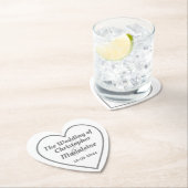 紙のコースターにシンプルな銀灰色の文字 ペーパーコースター (インサイチュ)