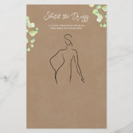 紙のシーズはゲーム"のドレスをスケッチ"。