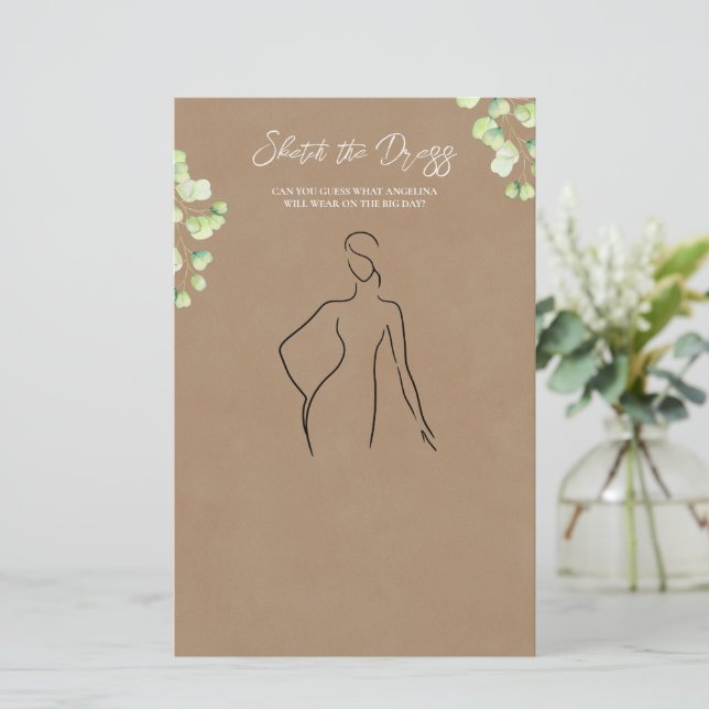 紙のシーズはゲーム"のドレスをスケッチ"。 (スタンド正面)