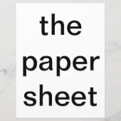 紙のシート (正面)