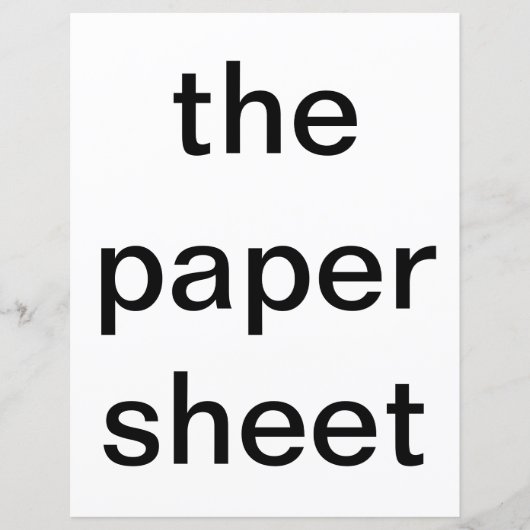 紙のシート (正面)