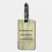 紙のタケの枝のシルエット ラゲッジタグ (裏面縦)