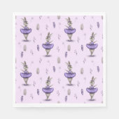 紙のナプキンかわいいバレリーナbunny. スタンダードランチョンナプキン (正面)