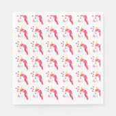 紙のナプキンにユニコーンで休日 スタンダードランチョンナプキン (正面)