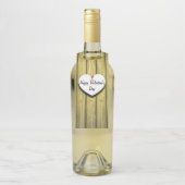 紙のハート 手書きスクリプト ラスティック ボトルネックタグ (ボトル)