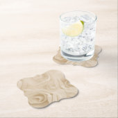 紙のバラ セピア ペーパーコースター (インサイチュ)