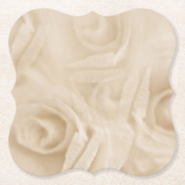 紙のバラ セピア ペーパーコースター