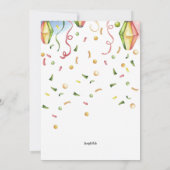 紙のランタン 誘導 招待状 (裏面)