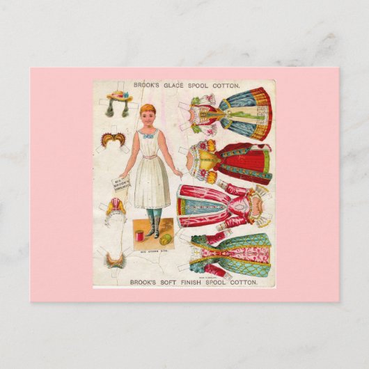 紙の人形はがき ポストカード (正面)