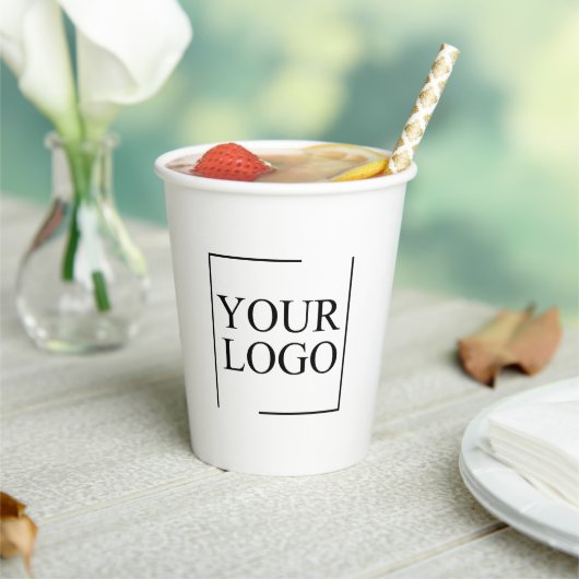 紙の使い捨てカスタムコーヒーロゴ付きコーヒーカップ 紙コップ (インサイチュ)