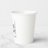 紙の使い捨てカスタムコーヒーロゴ付きコーヒーカップ 紙コップ (左)