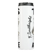 紙の悩む牛飛んでいる タンブラー (裏面)