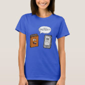 紙の本 vs 電子書籍 tシャツ (正面)
