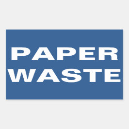 紙の無駄表示 長方形シール