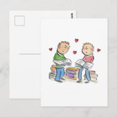 紙の結婚記念日 ポストカード (正面/裏面)