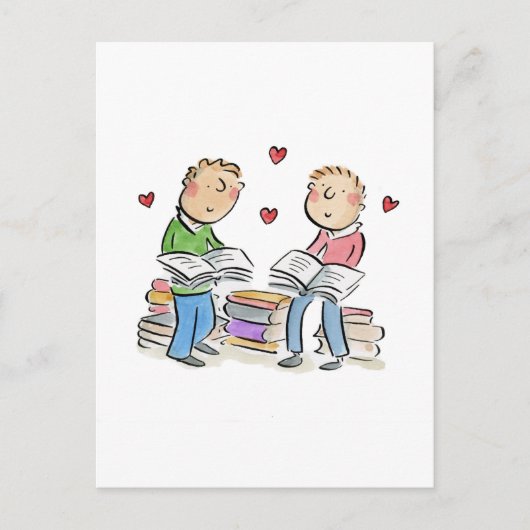 紙の結婚記念日 ポストカード (正面)