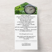 紙の結婚1周年招待状 オールインワン招待状 (内側)