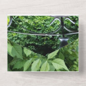 紙の結婚1周年招待状 オールインワン招待状 (裏面)