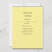 紙の花のリース 招待状 (正面)