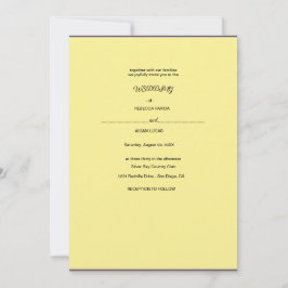 紙の花のリース 招待状