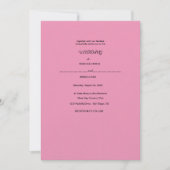 紙の花のリース 招待状 (正面)