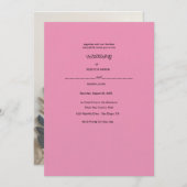 紙の花のリース 招待状 (正面/裏面)