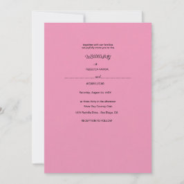 紙の花のリース 招待状