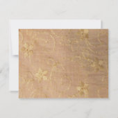 紙の花びらオレンジの花 バット・ミツバ祭 招待状 (裏面)