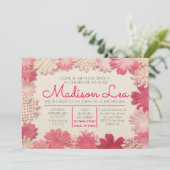 紙の花 バット・ミッツヴァー招待状 招待状 (スタンド正面)