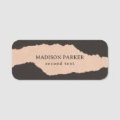 紙の裂けたエッジ 名札 (正面)