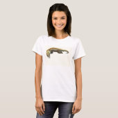 紙の金ゴールドの水彩画 Tシャツ (正面フル)
