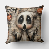 紙の霧の中の瞳の窪んだハウラー クッション (裏面)