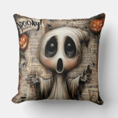 紙の霧の中の瞳の窪んだハウラー クッション (正面)